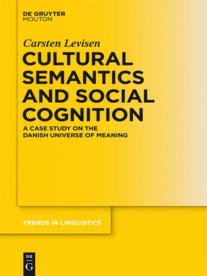 cover image of Cultural Semantics and Social Cognition